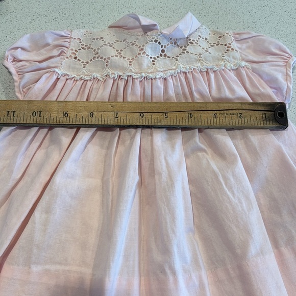Vintage Pink Toddler Dress *unmarked size* honeysuckle - Picture 8 of 13